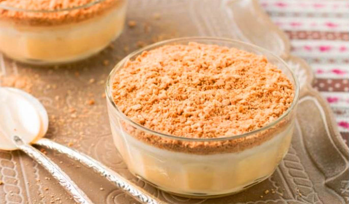 Doce de leite condensado e bolacha - faz-se num instante e fica com um